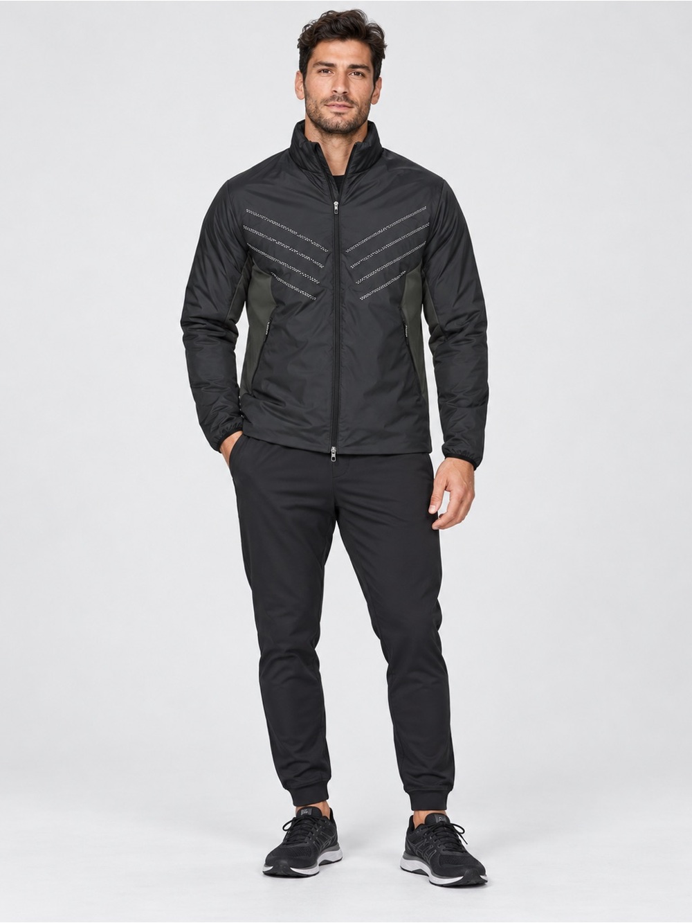 Lululemon Men’s Surge Thermo Jacket Black Reflective Running Size Large